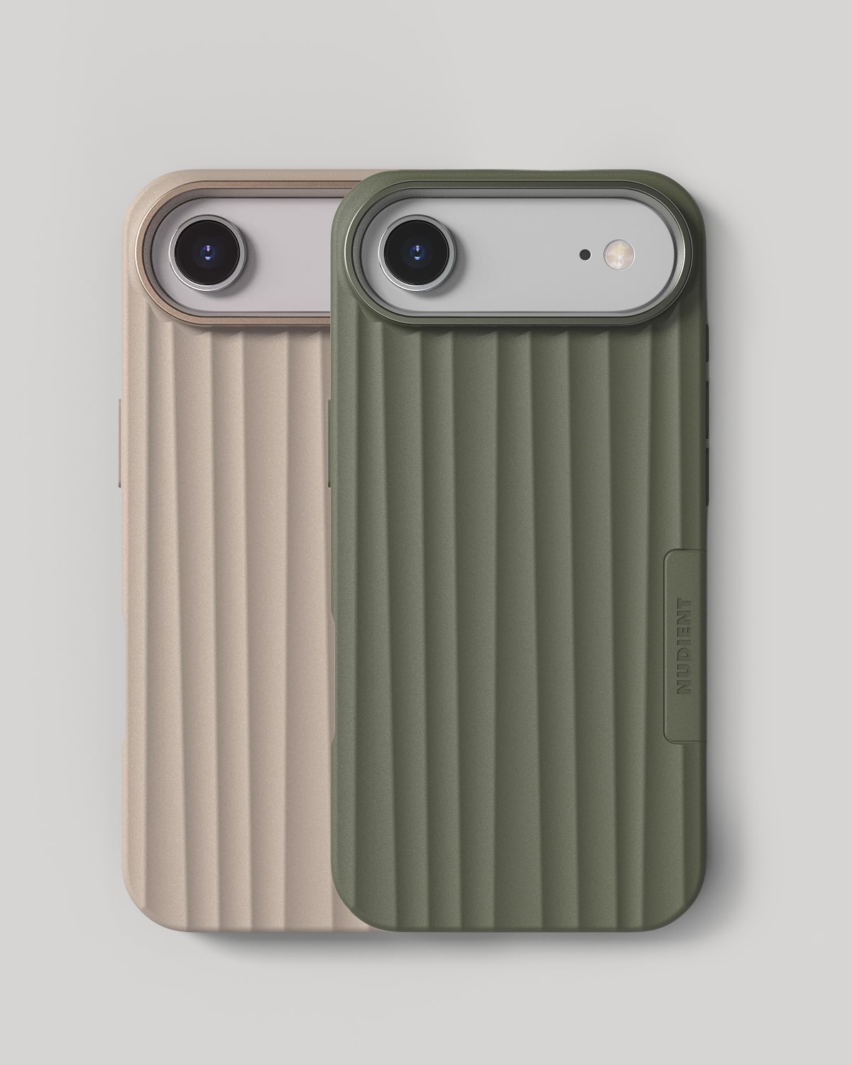 Bold Case - iPhone Air - Linen Beige & Olive Green